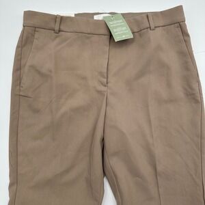 HM Conscious Choice Taupe Brown Ankle Length Slacks Dress Pants Womens 16 NEW